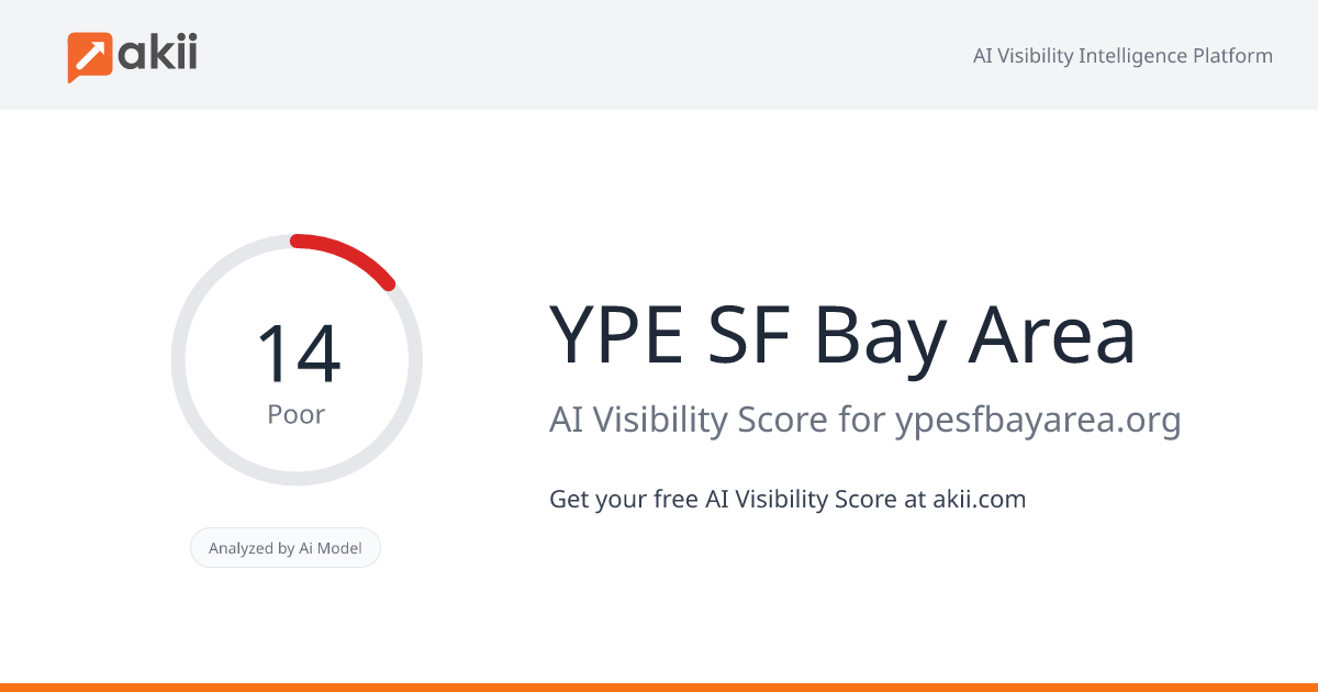 YPE SF Bay Area AI Visibility Score