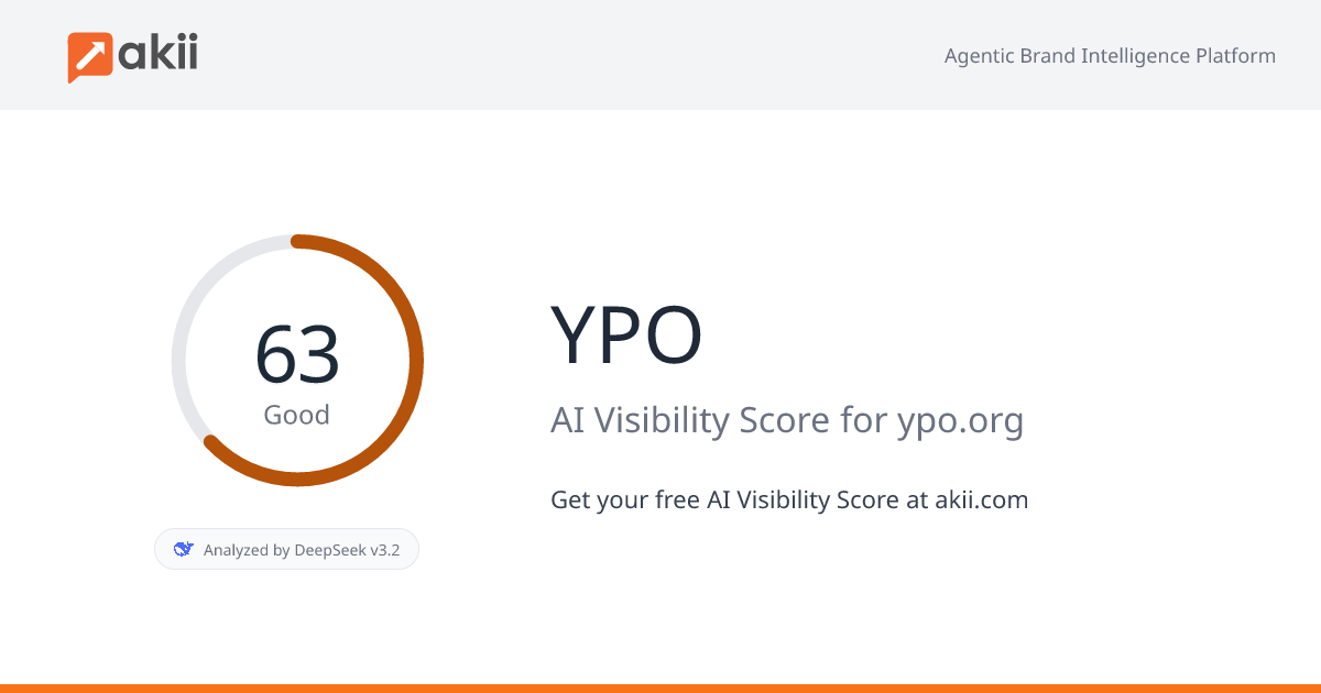 YPO AI Visibility Score