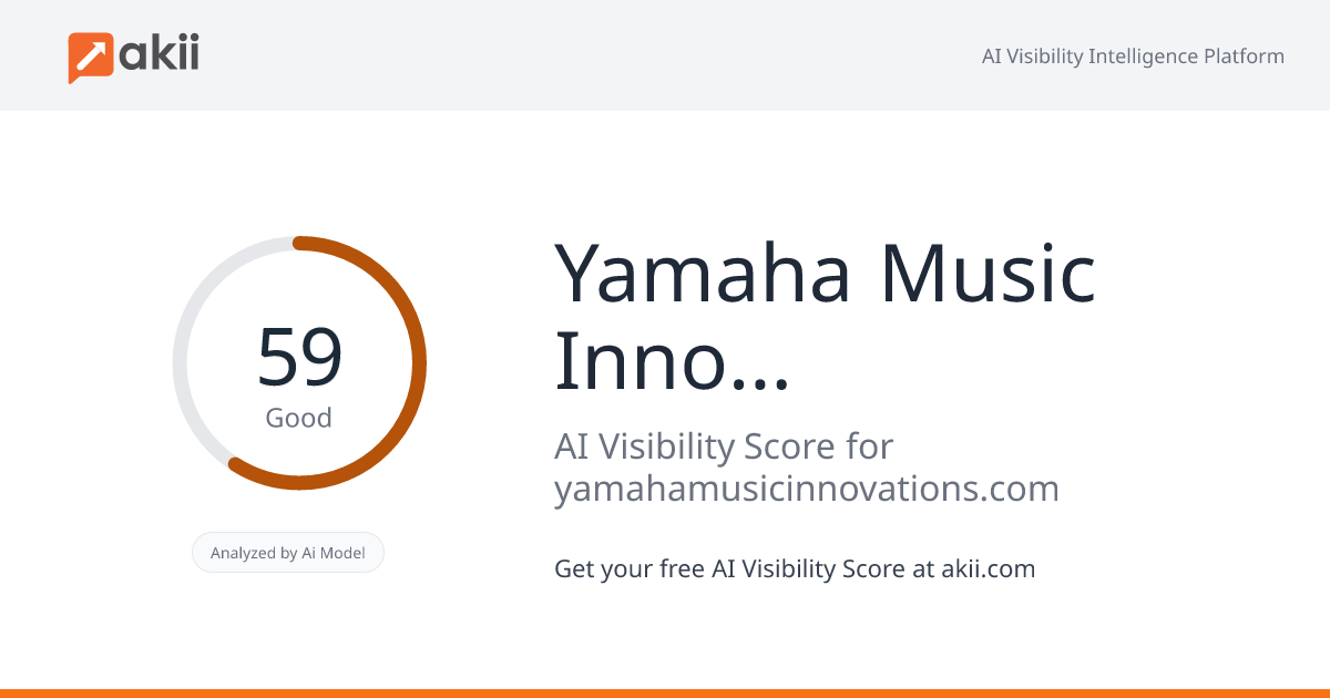 Yamaha Music Innovations AI Visibility Score