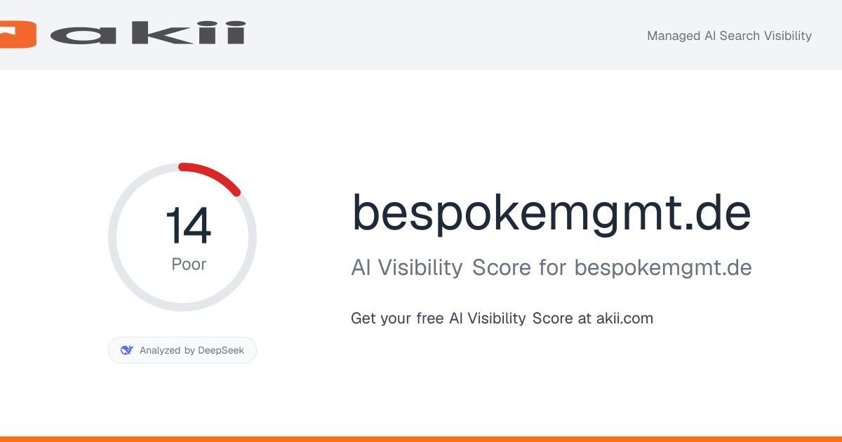 bespokemgmt.de AI Visibility Score preview