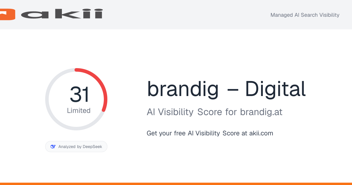 brandig – Digital AI Visibility Score preview