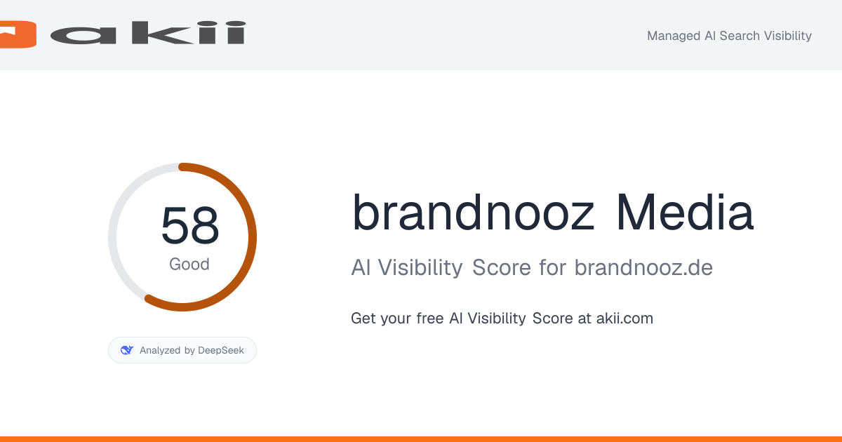 brandnooz Media AI Visibility Score preview
