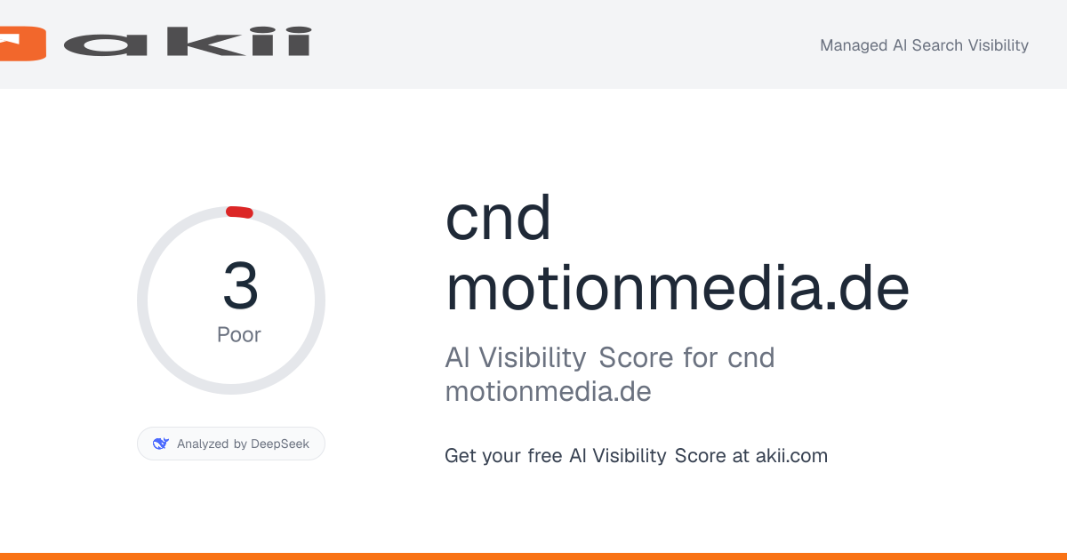 cnd-motionmedia.de AI Visibility Score preview