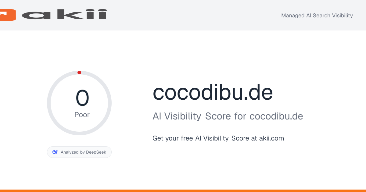 cocodibu.de AI Visibility Score preview