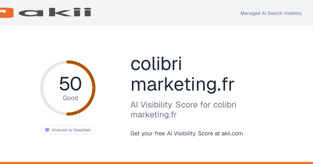 colibri-marketing.fr AI Visibility Score preview
