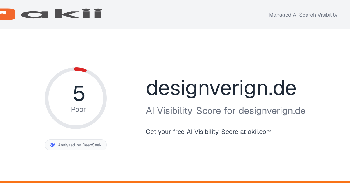 designverign.de AI Visibility Score preview