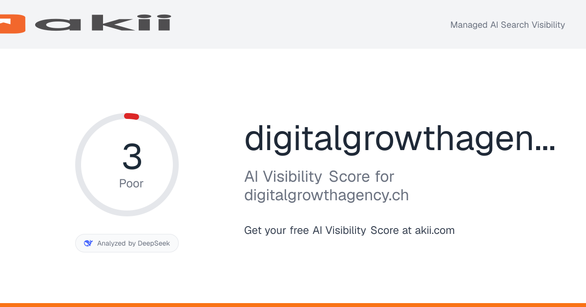 digitalgrowthagency.ch AI Visibility Score preview