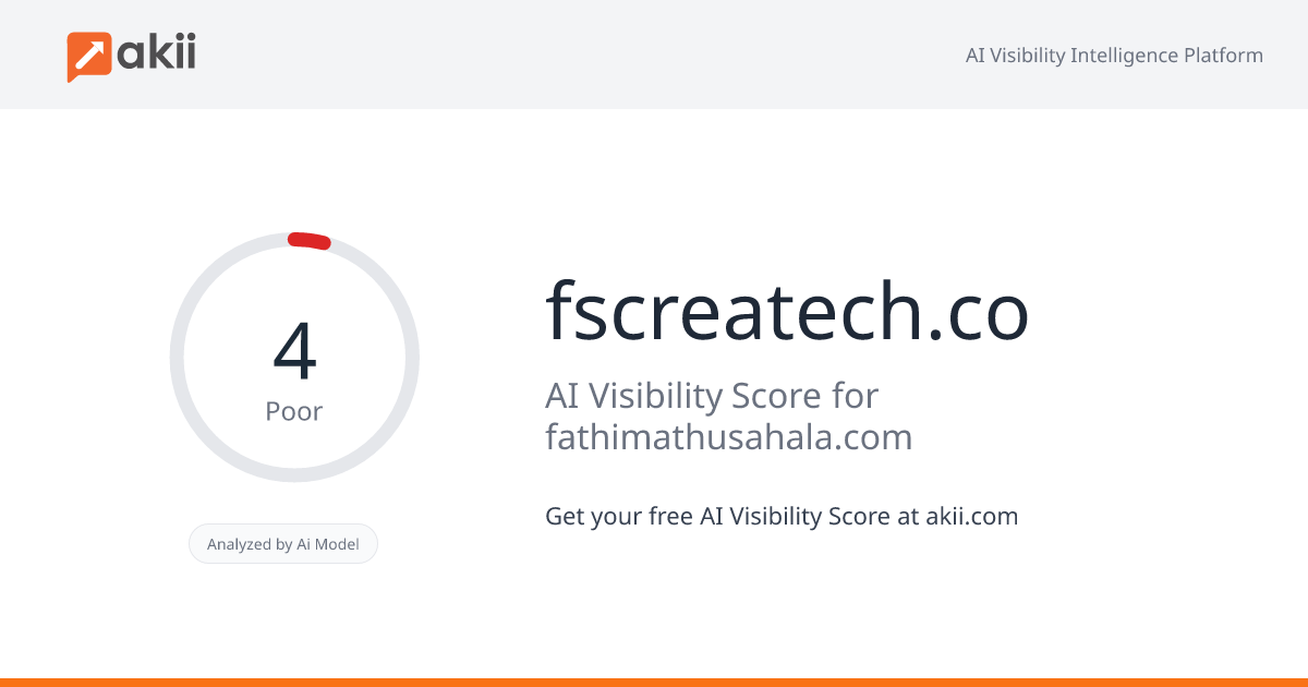 fscreatech.co AI Visibility Score