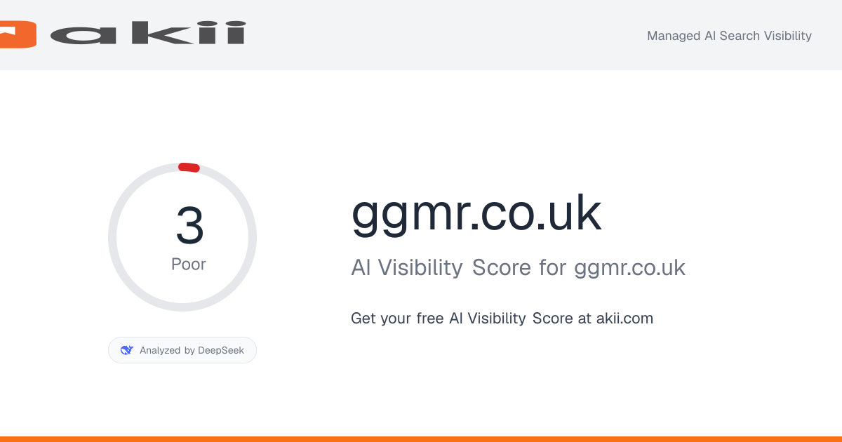 ggmr.co.uk AI Visibility Score preview