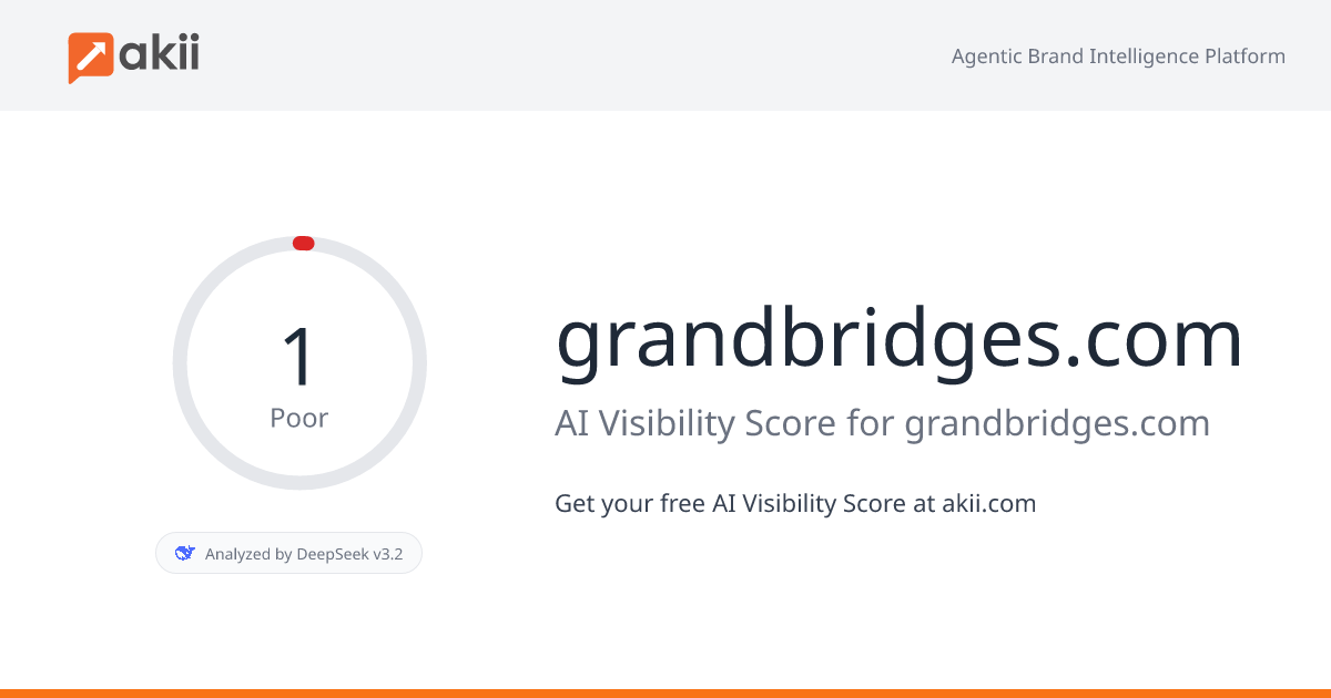 grandbridges.com AI Visibility Score
