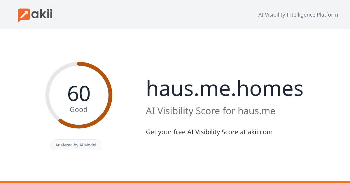 haus.me.homes AI Visibility Score