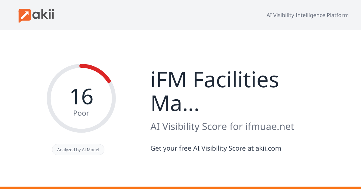iFM Facilities Management L.L.C AI Visibility Score