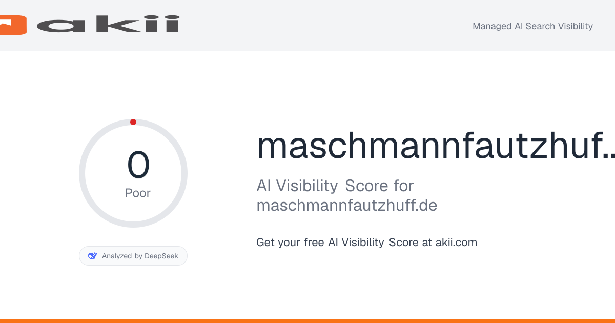 maschmannfautzhuff.de AI Visibility Score preview