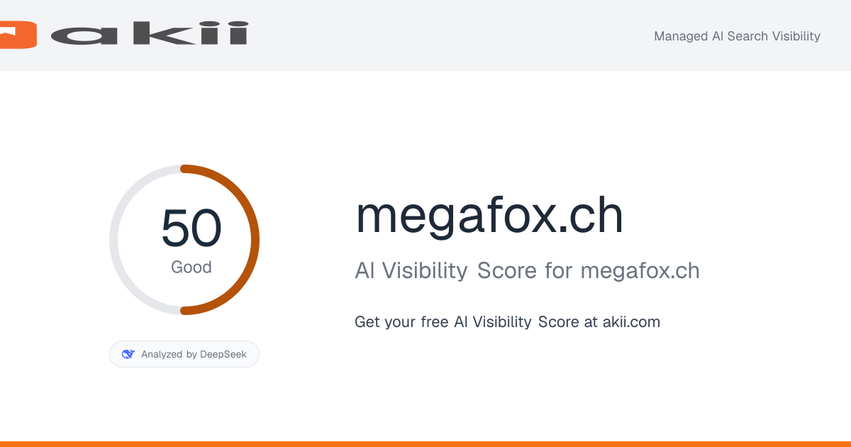 megafox.ch AI Visibility Score preview