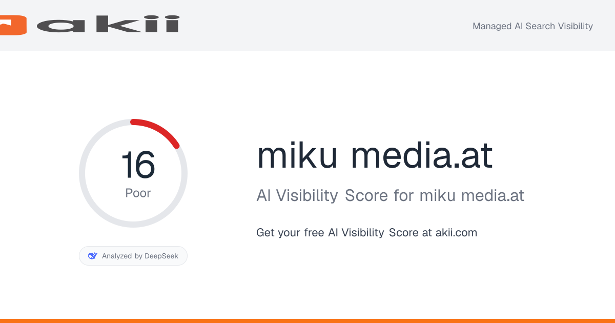 miku-media.at AI Visibility Score preview