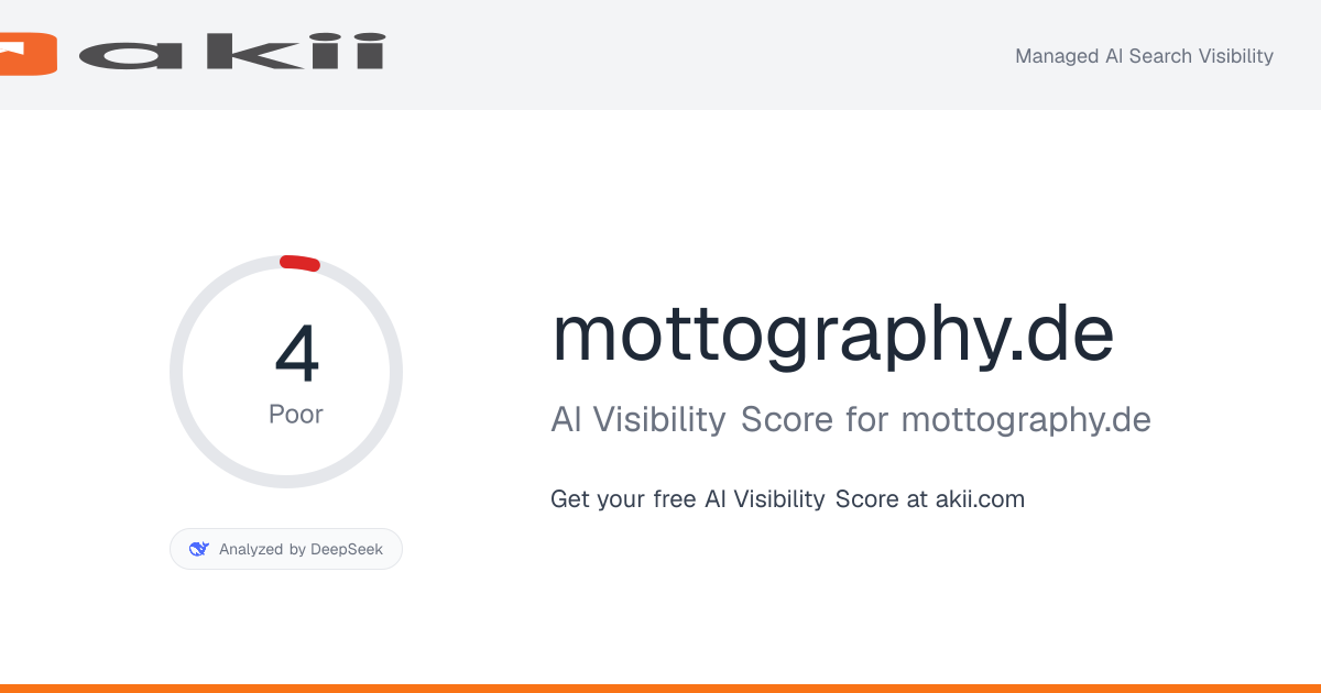 mottography.de AI Visibility Score preview
