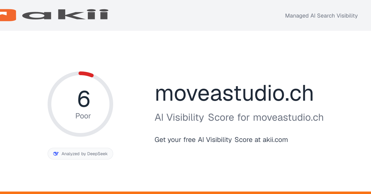 moveastudio.ch AI Visibility Score preview