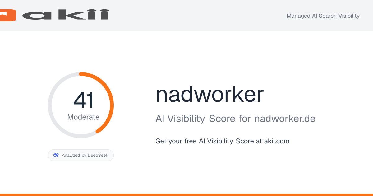 nadworker AI Visibility Score preview