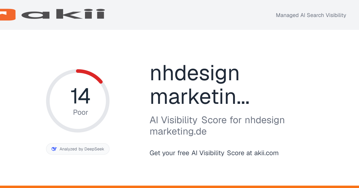 nhdesign-marketing.de AI Visibility Score preview
