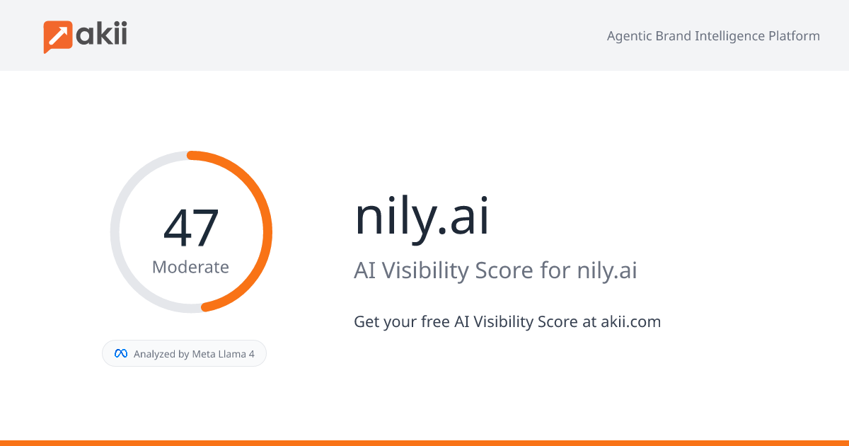 nily.ai AI Visibility Score