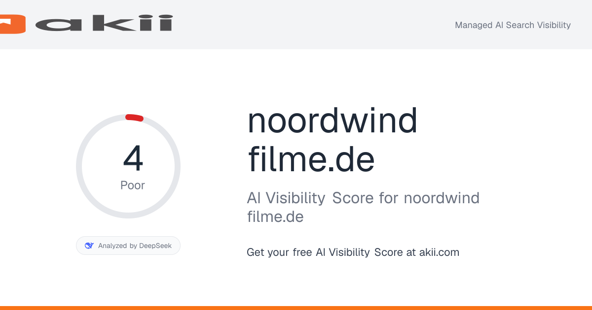 noordwind-filme.de AI Visibility Score preview