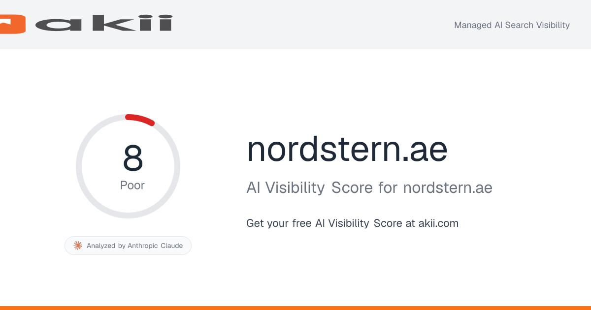 nordstern.ae AI Visibility Score preview
