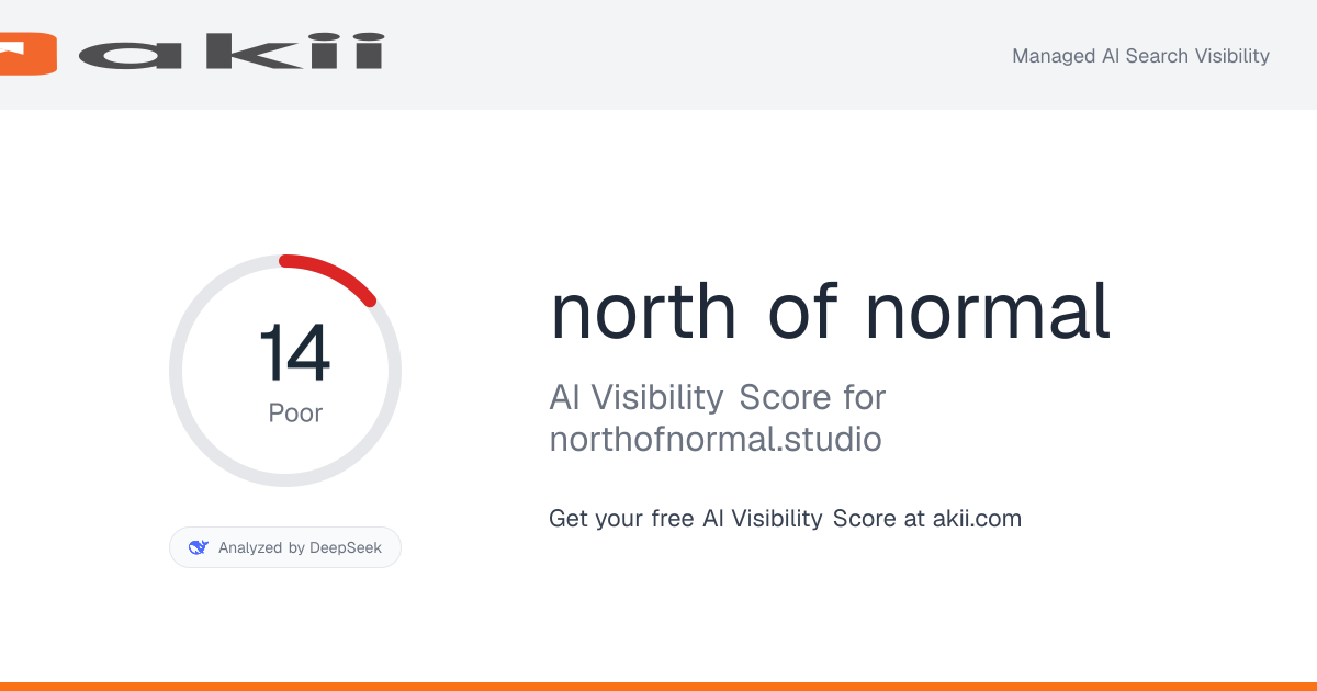 north of normal AI Visibility Score preview