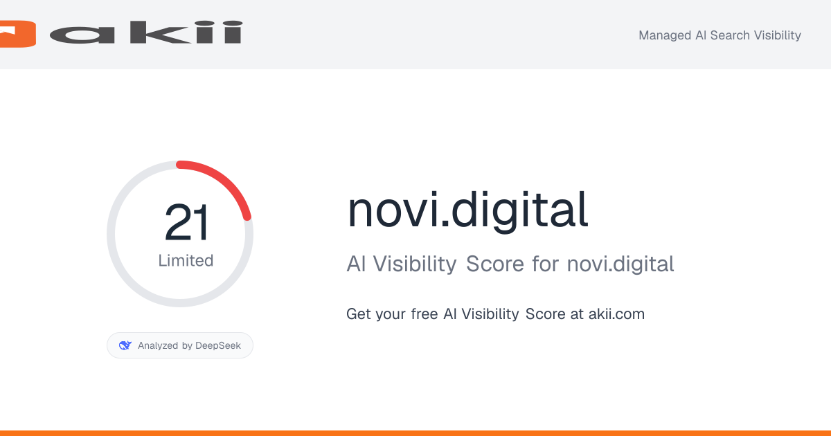 novi.digital AI Visibility Score preview