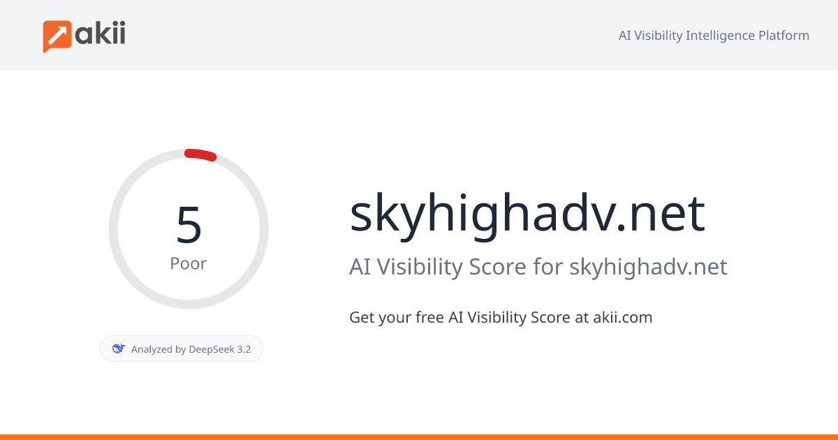 skyhighadv.net AI Visibility Score