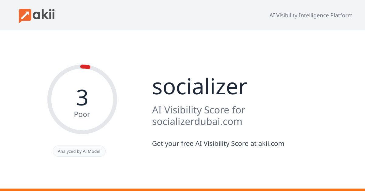 socializer AI Visibility Score