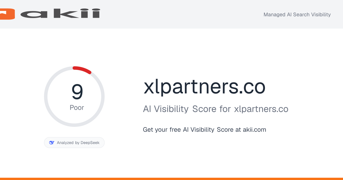 xlpartners.co AI Visibility Score preview